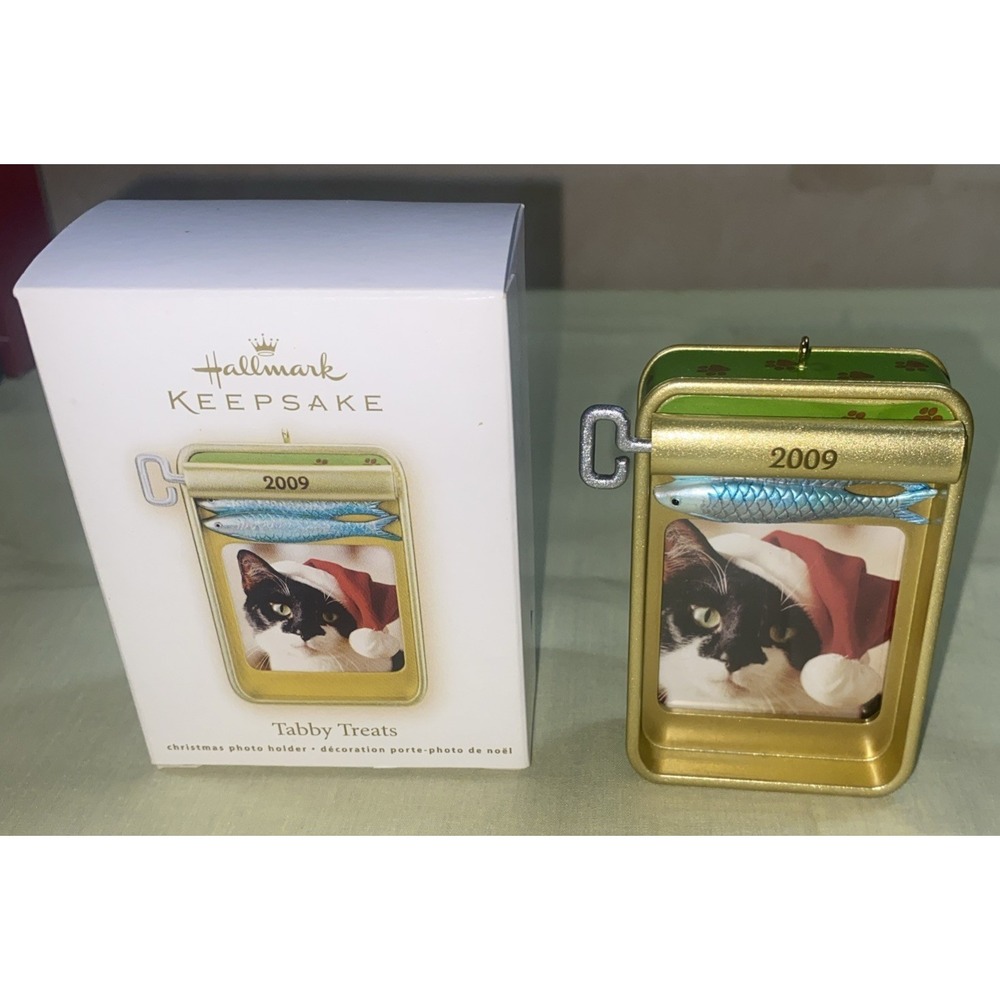 Cat Kitten Christmas Tree PHOTO HOLDER 2009 Hallmark Keepsake Ornament